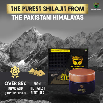 Organic 100% Pure Himalayan Sun Dry Shilajit Soft Resin Extremely Potent Fulvic Acid